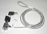 Notebook- . Projektor- & Flachbildschirm-Schloss Safety Lock. gu Millimeteriu Millimeteranteltes Stahlkabel 1.8 m