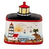 LIGHTHOUSE CERAMIC LARGE COOKIE JAR DECOR