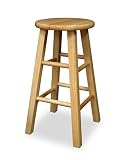 FTS - Square Leg Stool 24 Inches Beechwood finish Set of -2- 136-121-08