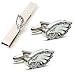 Philadelphia Eagles NFL Football Cufflinks with Matching Tie Bar Set