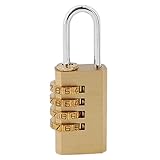 uxcell ダイアル錠　ダイヤル式南京錠　可変式南京錠 旅行荷物コンビネーションロック　4桁　　バッグ　ラゲージ