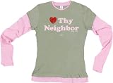 Love Thy Neighbor Junior Layered T-Shirt