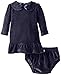 L'ovedbaby Baby-Girls Newborn Organic Cotton Velour Baby-Doll Dress and Bloomers