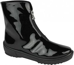 San Bernardo Winterstiefel Lack-Optik Fashion Style schwarz, Größe:40;Farbe:Schwarz