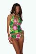 Lotus: Halter Babydoll Tankini Top: Womens Swimsuit Separate by Blue Sky Swimwear.