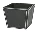 Faux Leather Pencil Holder in Black