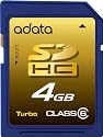 A-Data Secure Digital (SDHC) Turbo Class 6 4 GB Speicherkarte mit Kartenleser