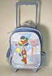 Curious George Blue Child's Back Pack with Wheels