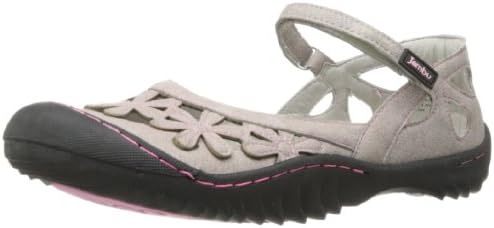 Jambu Women's Blossom Flat,Cement,6 M US