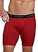 Jockey Men's Underwear Microfiber Performance Midway Brief - 2 Pack, black/red, M
