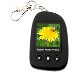 7dayshop Pebble TFT Digital Photo Frame - 1.5 Keyring Version - Black