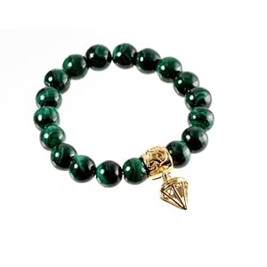 Simmons Jewelry Co. "Russell Simmons" Malachite Green Charity Bracelet 7.25
