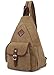 Mens Boys Vintage Canvas Shoulder Military Messenger Bag Sling School Bags Chest Military Leather Patchwork Messenger Bag- Great Christmas Birthday Gift for Families and Friends