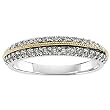 14K Two-Tone Gold Diamond Wedding/Anniversary Band - 0.50 Ct.