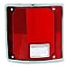 Get Crash Parts Gm2801122 Tail Lamp Lens, W/Chrome Trim, Passenger Side