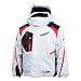 Spyder Boy's Leader Jacket, White/Black/Red, 16