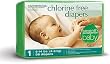 Seventh Generation Chlorine Free Diapers, Stage 1 (8-14 Lbs), 56-Count Packages (Pack of 4) (224 Diapers)