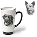 Porcelain Funnel Cup with Australian Cattle Dog (Black and white, t inch)