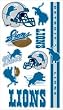 Detroit Lions Temporary Tattoos - SET OF 6 - Sports Merchandise