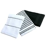 Popcorn3-PieceKitchenTowelSet,Black