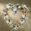 Heart Shaped Seashell Wreath