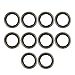 X AUTOHAUX 10pcs M10 Bronze Tone Car Engine Oil Drain Crush Flat Bonded Washer Gaskets