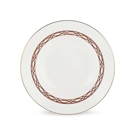 Lenox Cipresso Bone China Gold Banded Pasta Bowl Rim Soup by Lenox