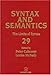 Books : Syntax and Semantics, Volume 29: The Limits of Syntax (Syntax and Semantics)
