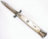 9 Honey Horn Swinguard Stiletto Knife by AKC