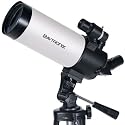 White Baytronix AstroVenture 90mm Portable Refractor Telescope