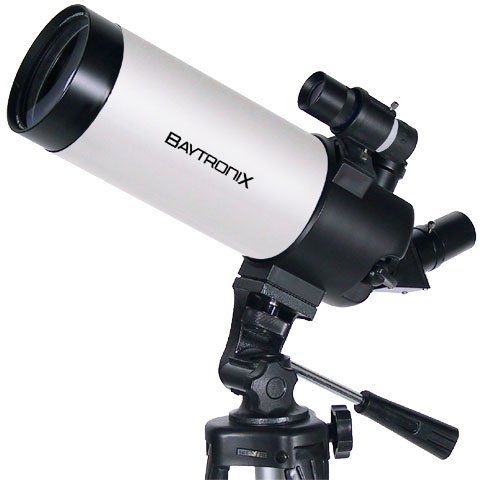 White Baytronix AstroVenture 90mm Portable Refractor Telescope from Meade Telescopes