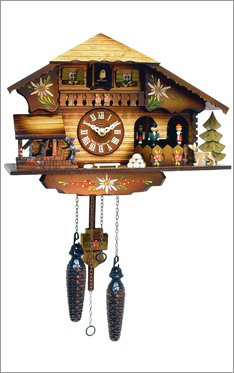 Black Forest Cuckoo Clock Water Wheel