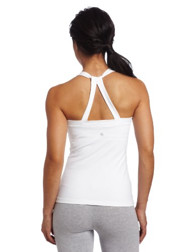 prAna Women's Quinn Chakara Top (White, Medium)