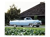 1955 Cadillac Series 62 Convertible Coupe Art Photographic Poster Print, 16x12
