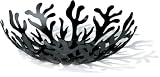 Alessi - ESI01/21 B - MEDITERRANEO - Corbeille à fruits en acier coloré à la résine époxyde - Noir (Import Allemagne)