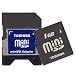 Electronics : Toshiba 1GB MiniSD Memory Card w/Adapter