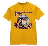 Jimi Hendrix T-shirt 'Are You Experienced' mustard tee (XX-Large)