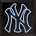 LAMPS BEAUTIFUL New York Yankees Better Than Neon Sports Sign with Energy Efficient LED Lights--Excellent customer service--see our feedback.