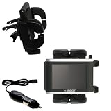 Amcor Navigation GPS 3600 3600B Auto Vent Holder with Car Charger - Uses Gomadic TipExchange