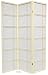 6ft. Double Cross Japanese Shoji Folding Privacy Screen Room Divider - 3 Panel Ivory
