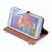 Note 5 Case - EVTECH 3D Handmade Bling Crystal Luxury Shiny Sparkling Wallet Leather with Card Holder for Samsung Galaxy Note 5