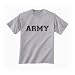 Athletic ARMY Short Sleeve T-Shirt - Military Style Physical Training T-Shirt in sport grey
