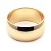 14K Yellow Gold Men's & Women's Wedding Bands 8mm light half round, 7