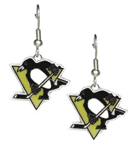 Pittsburgh Penguins - NHL Team Logo Dangler Earrings