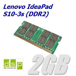 2GB Speicher / RAM für Lenovo IdeaPad S10-3s (DDR2)