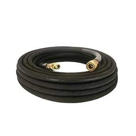 Buy BE Single Braid 50' 3 8 Pressure Washer Rubber Hose with Fittings now!