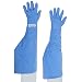 NSA G99CRBESHMDP Nylon Taslan and PTFE Shoulder Waterproof Safety Glove, Cryogenic, 26" - 27" Length, Medium, Blue