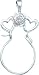 Sterling Silver Heart & Rose Charm Holder