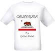 CALIFORNIA - THE GOLDEN STATE - FLAG - State-series - White T-shirt