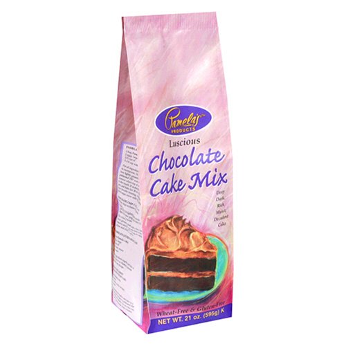 Pamela's Products Luscious Chocolate Cake Mix, 21-Ounce Packages (Pack of 6)